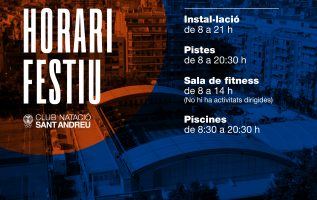 Horari divendres 24 de setembre