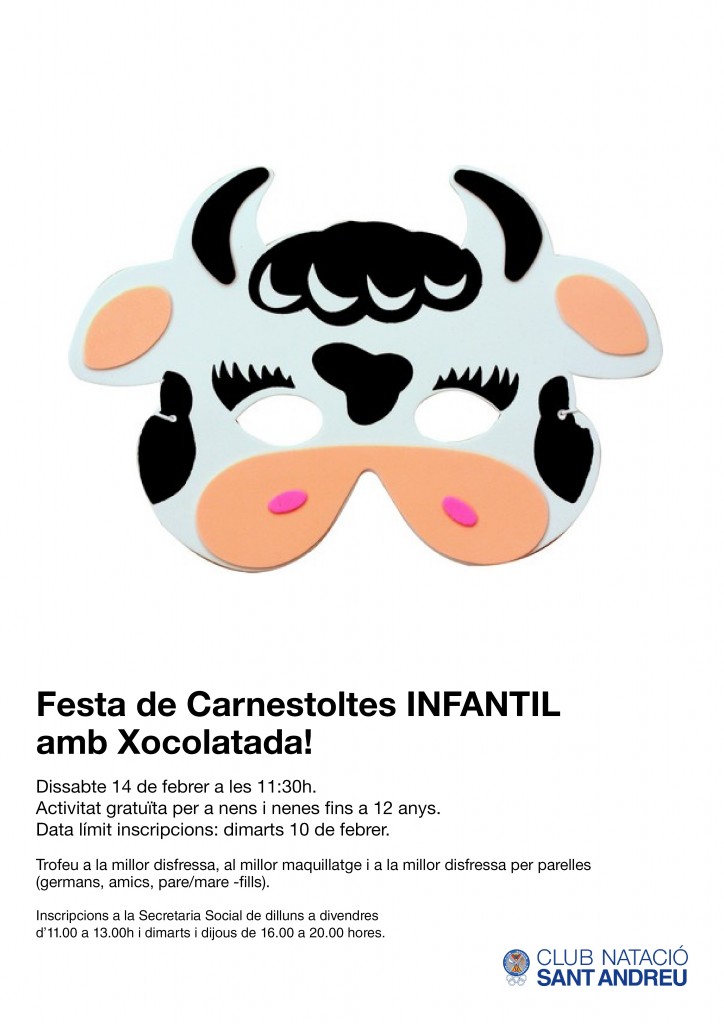 Cartell Carnestoltes infantil