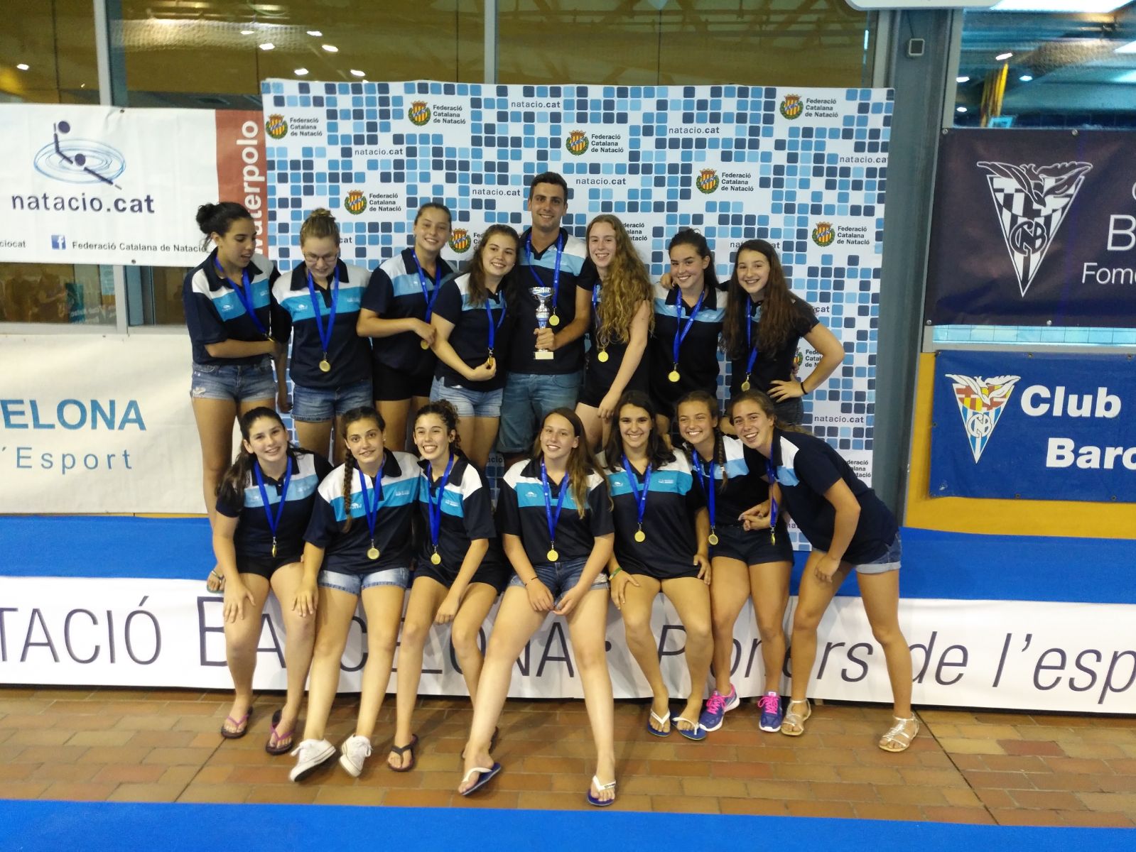 Les jugadores de waterpolo cadet femení s'han proclamat Campiones de Catalunya!