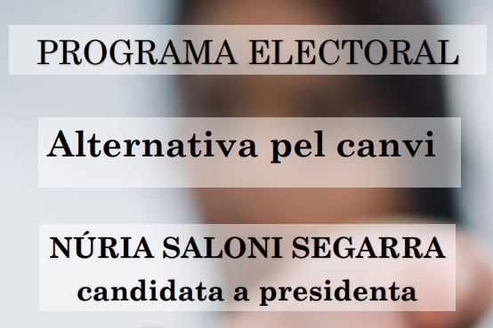 2 de setembre: presentació candidatura Núria Saloni