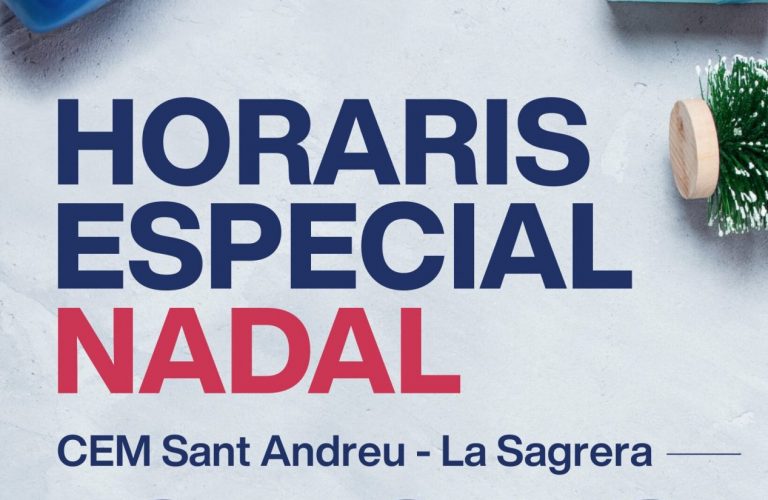 Horaris de Nadal al CEM Sant Andreu - La Sagrera