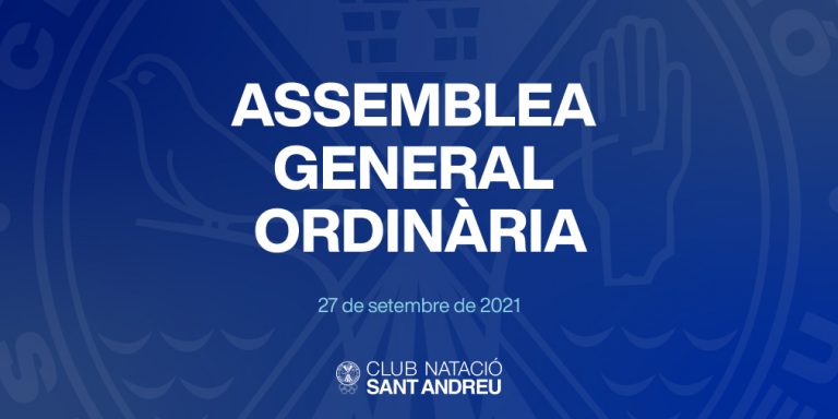 27 de setembre: Assemblea General Ordinària
