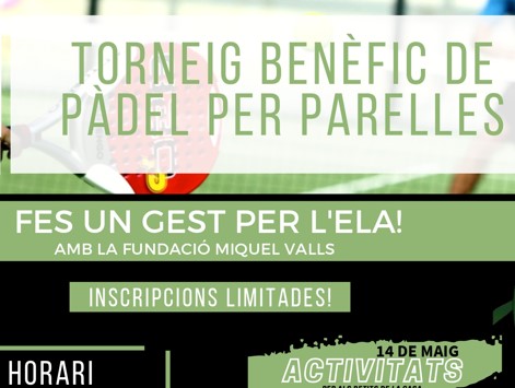 Torneig de pàdel benèfic amb VITAE