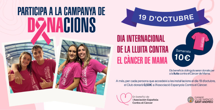 El Club organitza una campanya solidària a favor de la lluita contra el càncer de mama