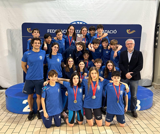 ELS ALEVINS ACONSEGUEIXEN LA PLATA EN EL CAMPIONAT DE CATALUNYA COMBINAT D’HIVERN